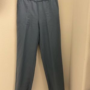 Banana Republic Womens Pinstripe Wide Leg Pull On Pants SZ XS Pre-Owned
